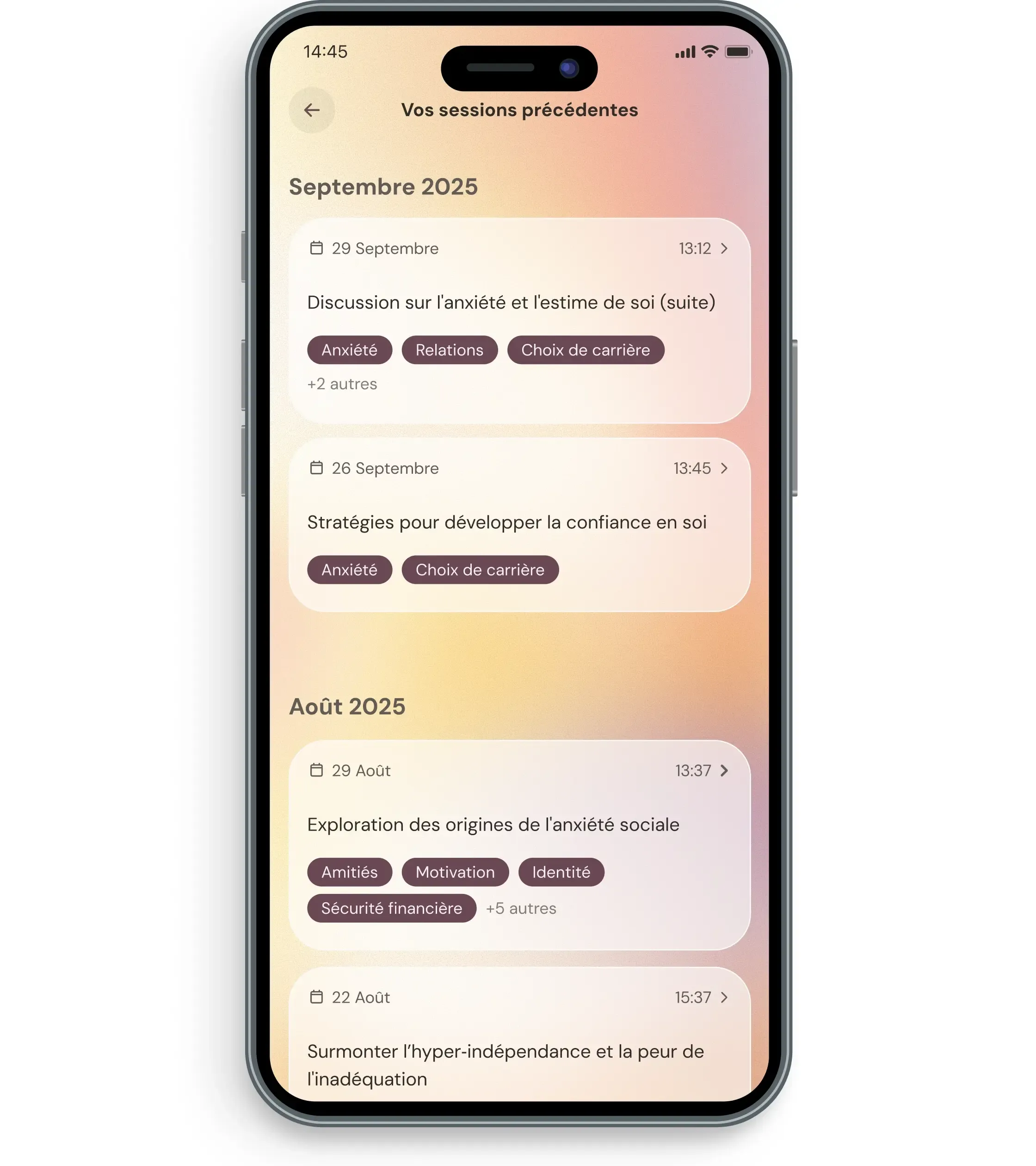 Apprenez à mieux vous connaître